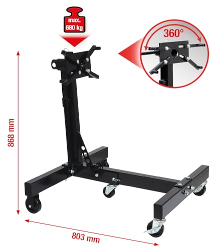 KS Tools 160.0364 Support Moteur 680 kg 360°