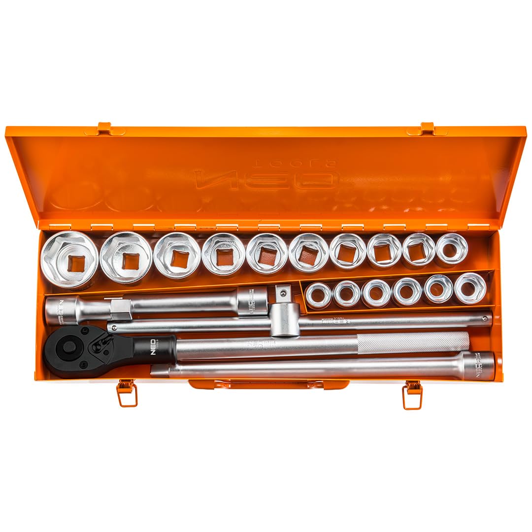 NEO TOOLS 08-061 coffret douilles 3/4 21 pièces 19-50 mm