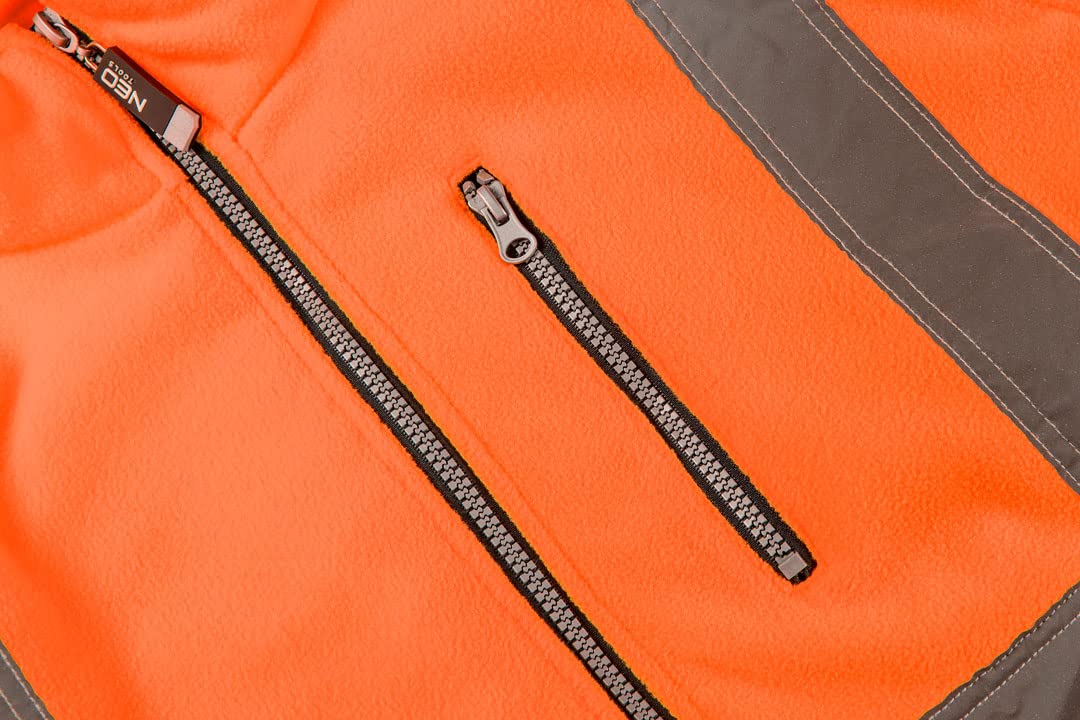 NEO Tools Warn veste polaire homme orange haute visibilité