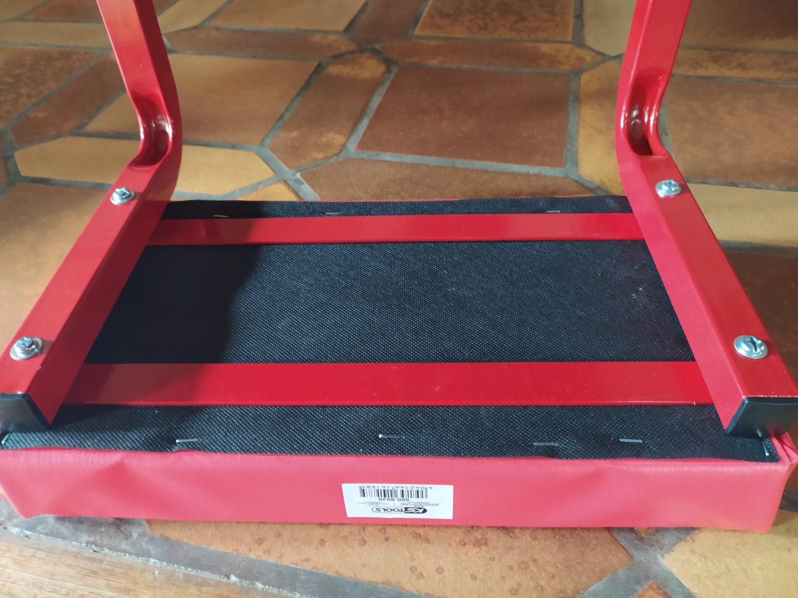 KS Tools 500.8020 Tabouret d'atelier à roulettes avec plateau