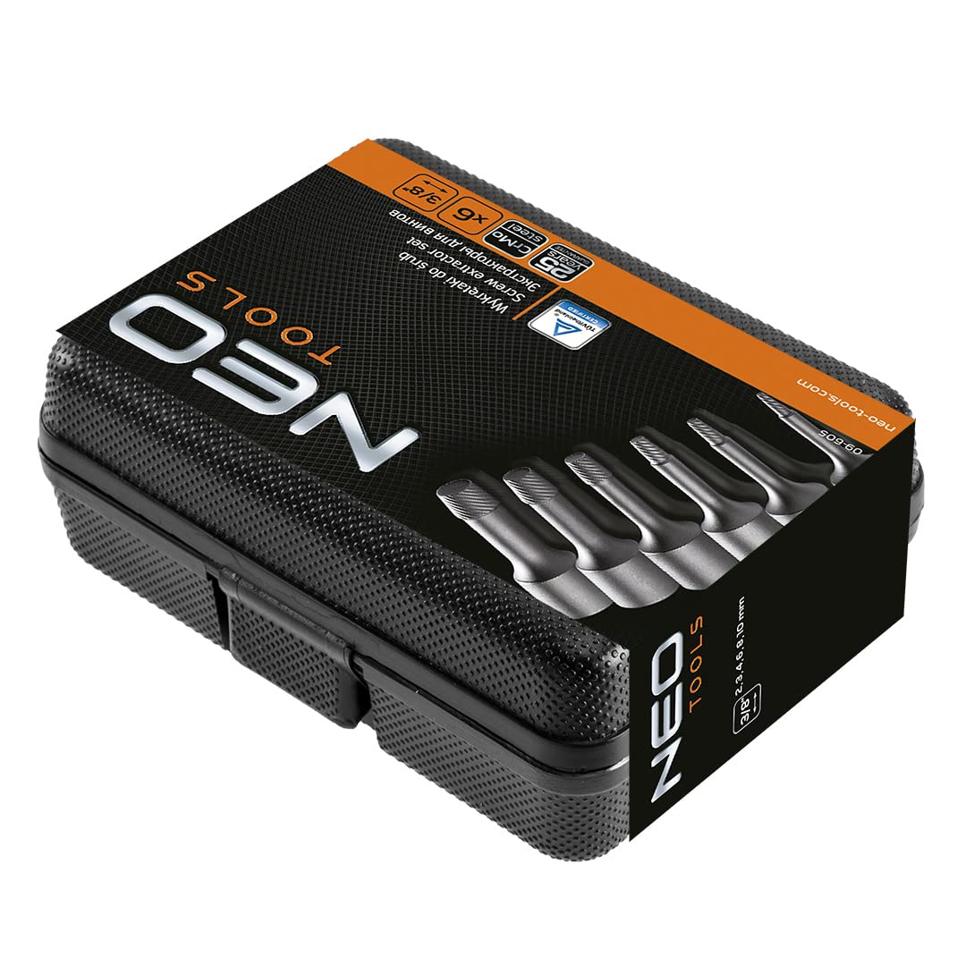 NEO TOOLS extracteurs de vis 2-10 mm coffret 6 pièces CrMo