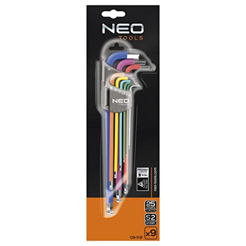 NEO TOOLS 09-518 jeu 9 clés Torx coudées