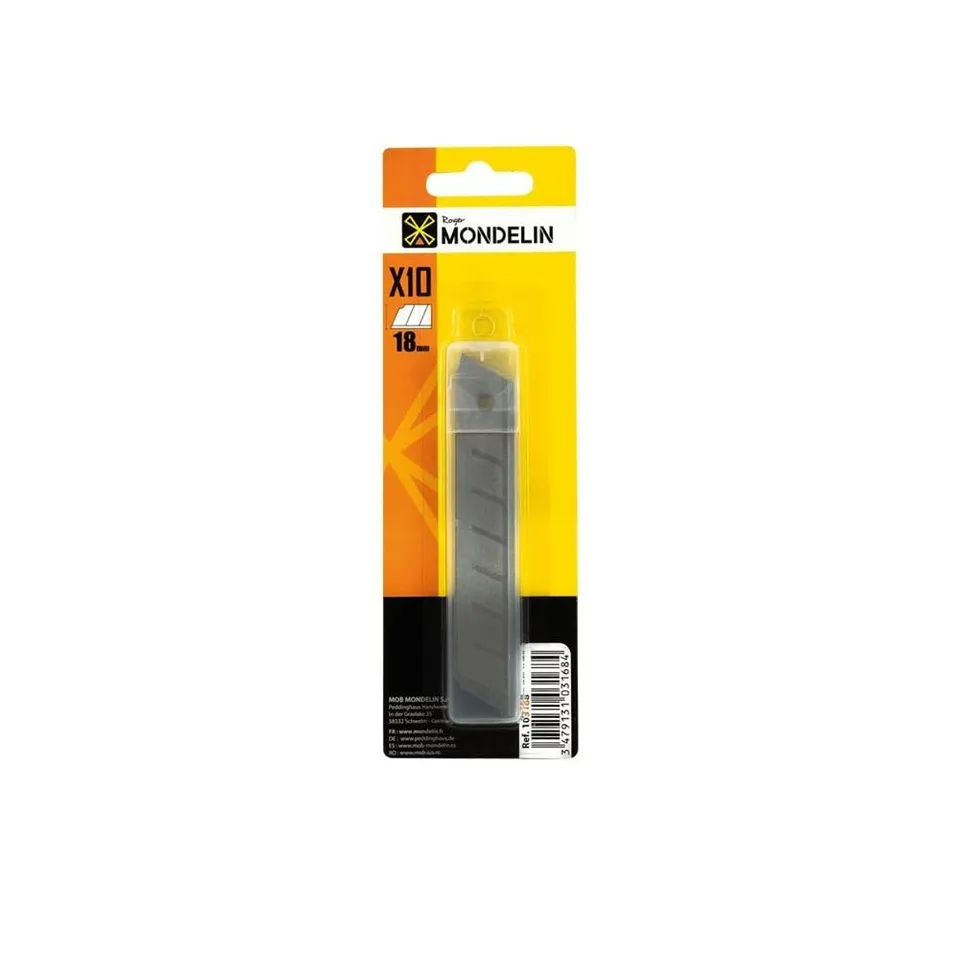 Mondelin lames cutter 18 mm 0,6 mm boîte de 10
