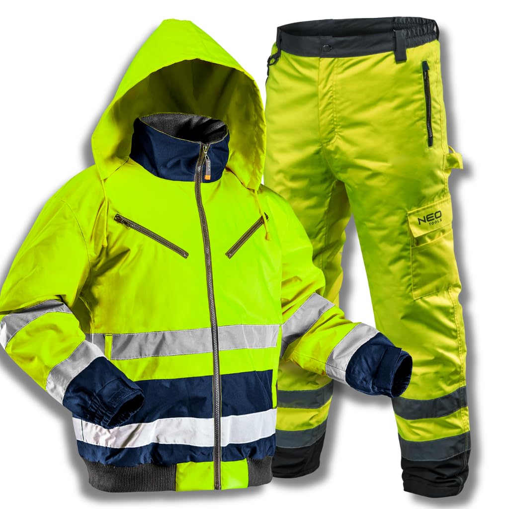 NEO Tools Parka Travail Jaune Fluo Homme