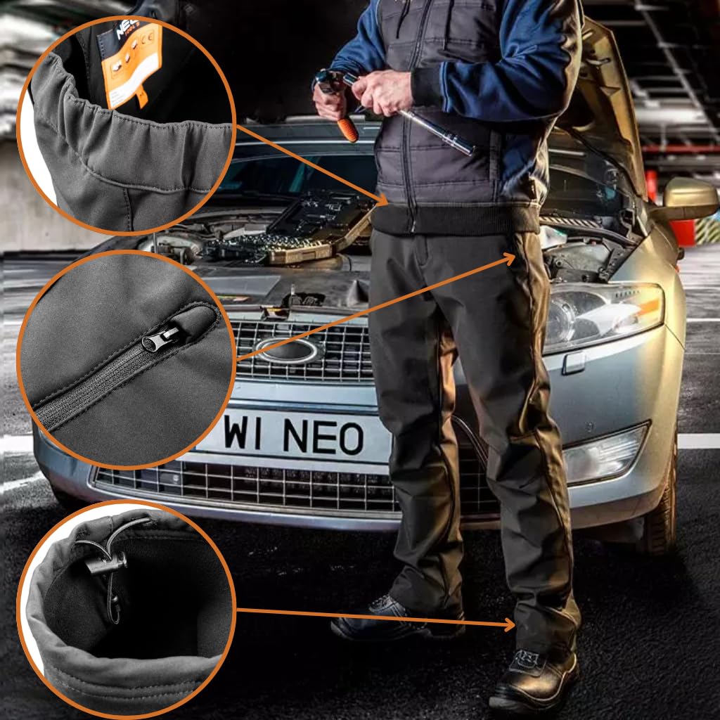 NEO Tools pantalon softshell noir hiver taille S