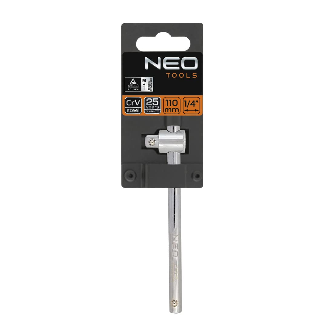 NEO Tools 08-256 poignée cliquet 1/4" 110 mm CrV