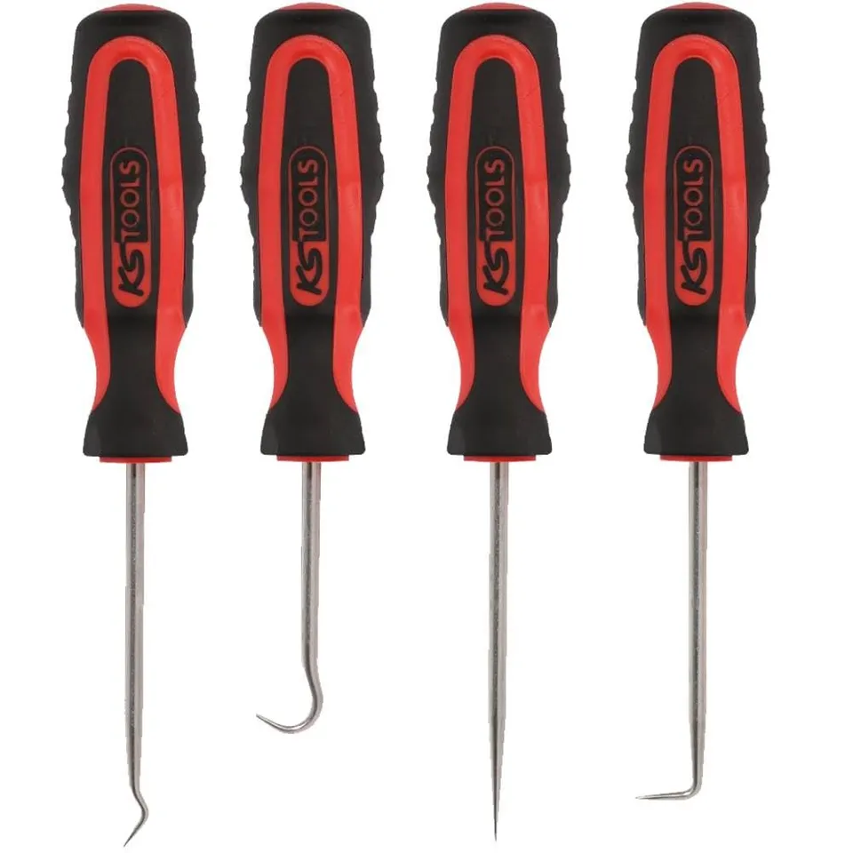 KS Tools 550.1045 jeu de crochets 4 pièces manche bi-matière
