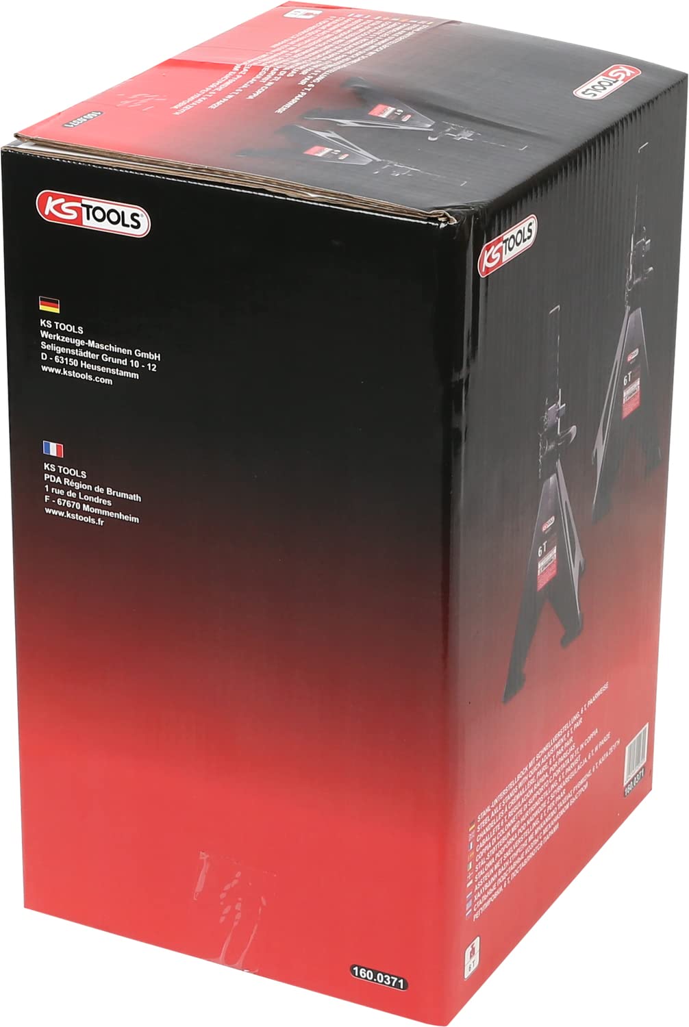 KS Tools 160.0371 chandelles 6 tonnes crémaillère lot de 2