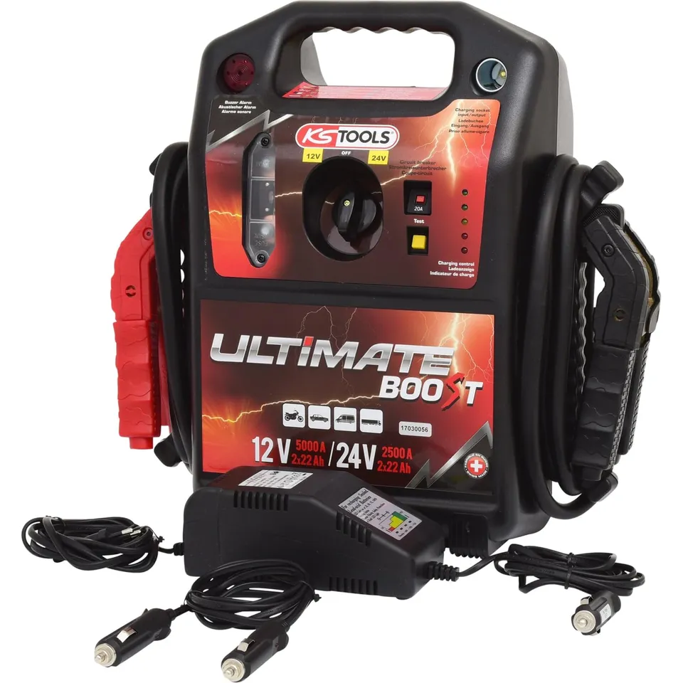 KS Tools 550.1820 booster batterie 12V/24V 5000A/2500A plomb