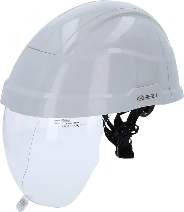 KS Tools 117.0118 casque de travail blanc avec visière