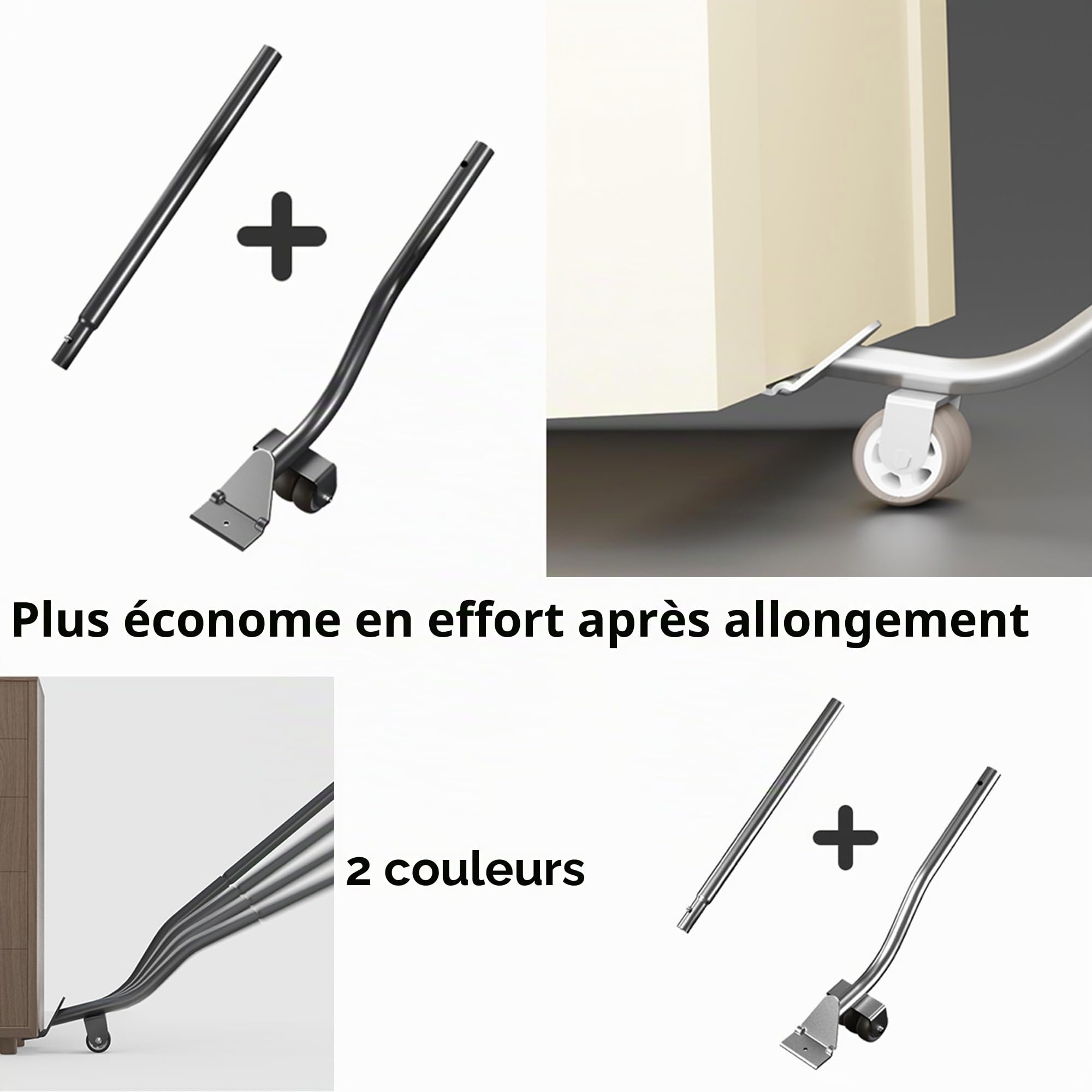 ONEON lève-meubles Classique M Noir 227 kg