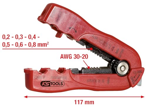 KS Tools 115.1251 pince à dénuder multifonction 0,2-0,8 mm²