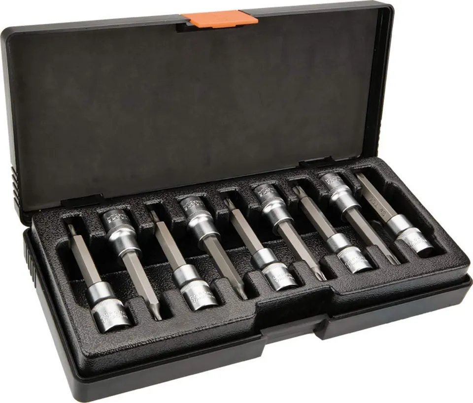 NEO TOOLS coffret 9 douilles Torx 1/2" T20-T60 100 mm