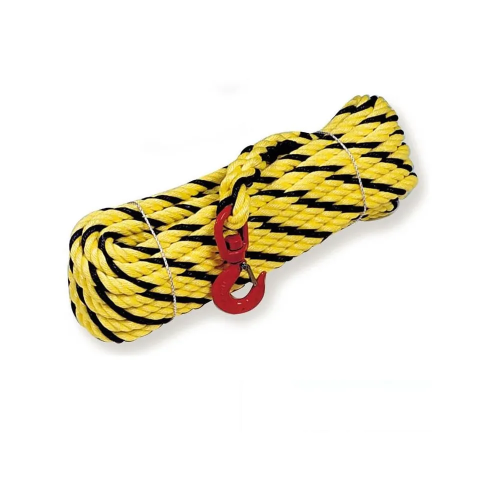 Mondelin corde à poulie polypropylène 30 m 30 mm jaune/noir