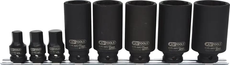 KS Tools 150.1750 douilles à choc cardan 8 pièces