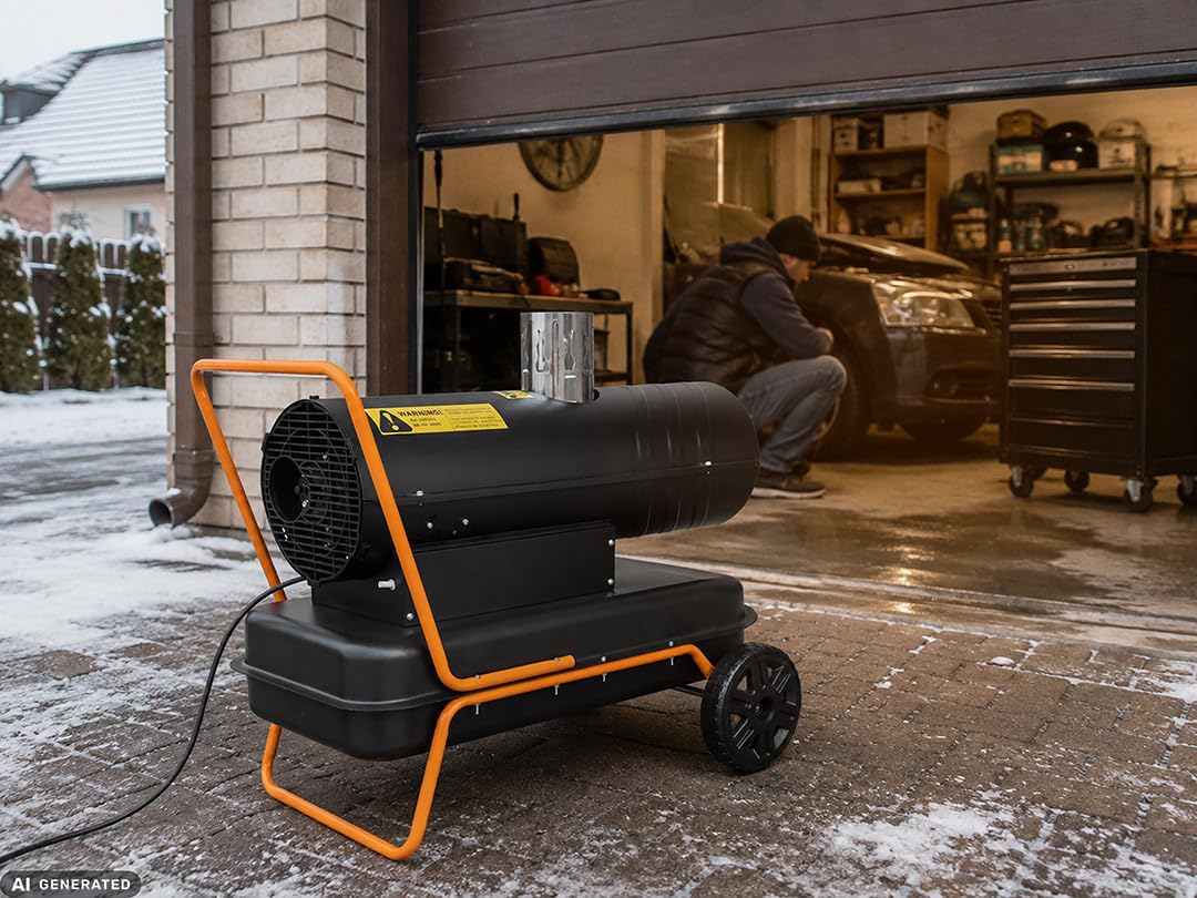 NEO TOOLS Chauffage fioul 20 kW 36 L avec échappement