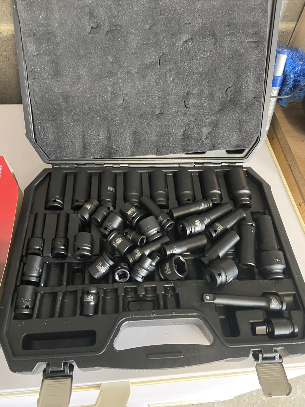KS Tools 515.0065 Coffret douilles à choc 1/2" 40 pièces 9-30 mm