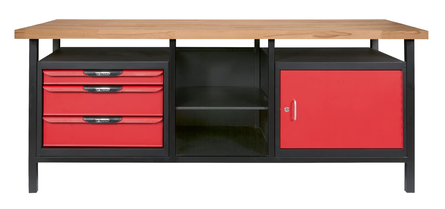 KS TOOLS 865.0210 établi atelier 2 m 1 porte 3 tiroirs