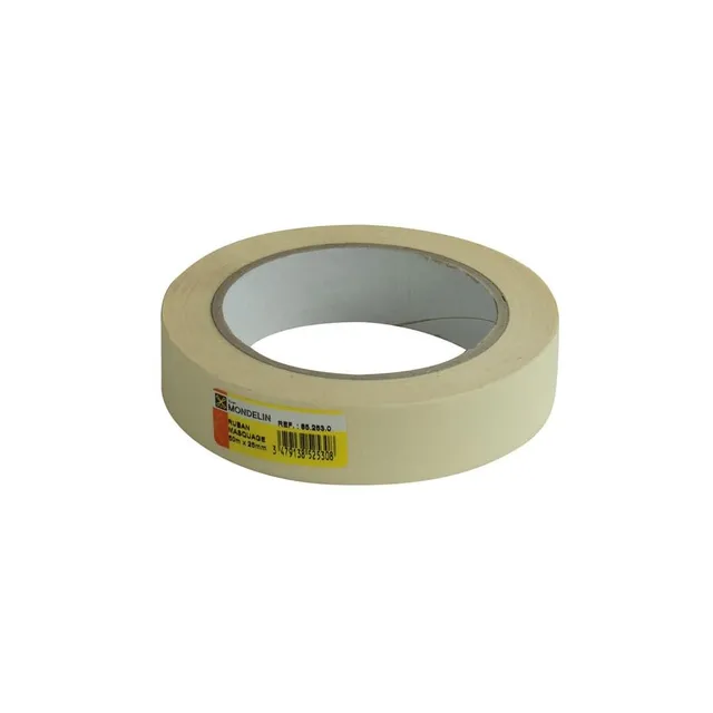 Mondelin ruban masquage papier blanc 25mm x 50m lot 36