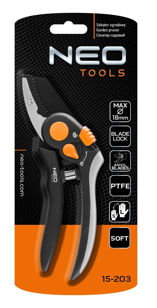 NEO TOOLS Sécateur à enclume 200 mm coupe 18 mm