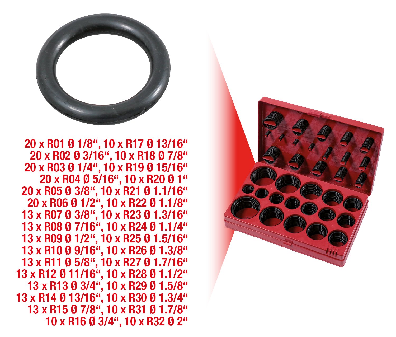 KS Tools 970.0350 assortiment joints toriques 417 pcs