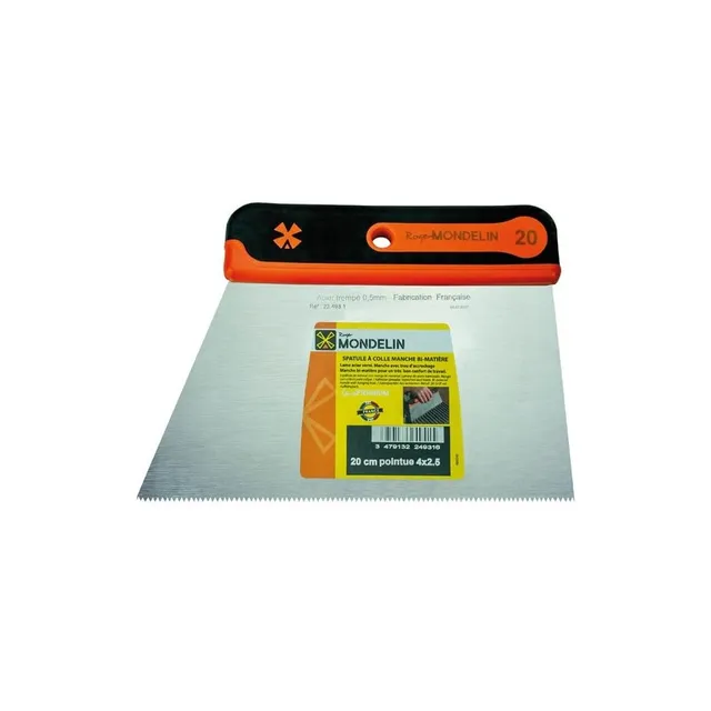 Mondelin spatule 20 cm dents pointues 4x2,5 mm soft