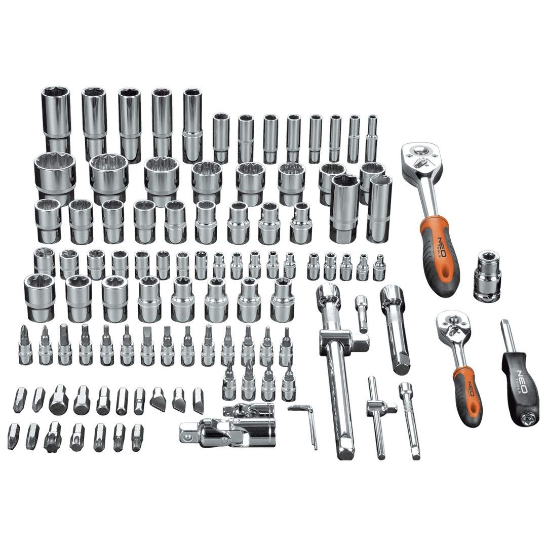 NEO TOOLS 08-666 coffret douilles 110 pièces 1/4 1/2