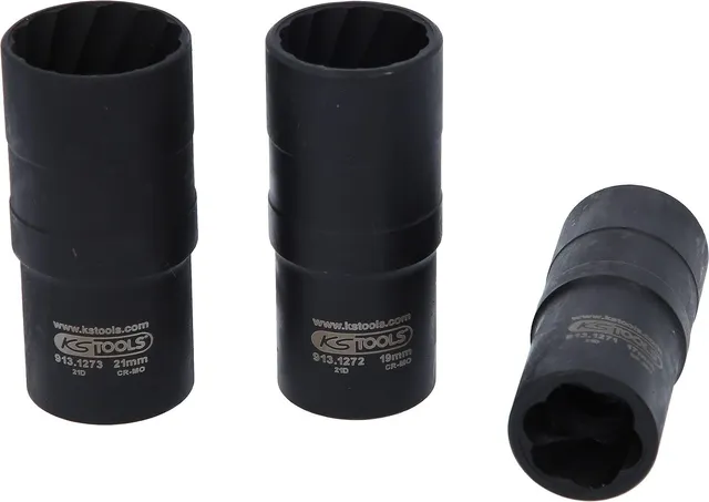 KS Tools 913.1270 douille double chocs 17-19-21 mm