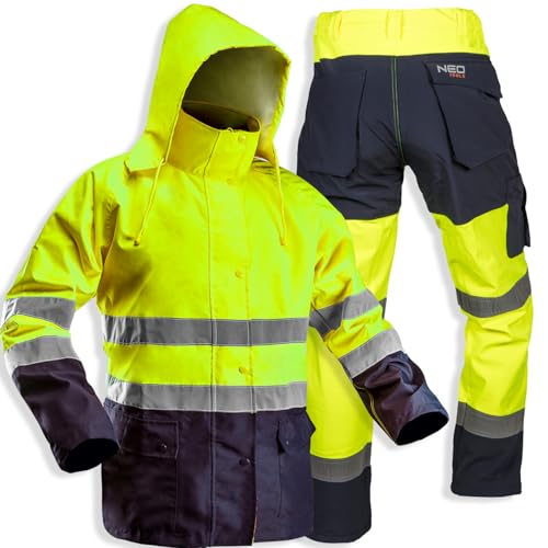 NEO TOOLS 81-721 veste haute visibilité jaune fluo imperméable