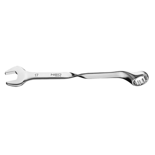 NEO TOOLS Clé mixte coudée 90° 17 mm acier forgé