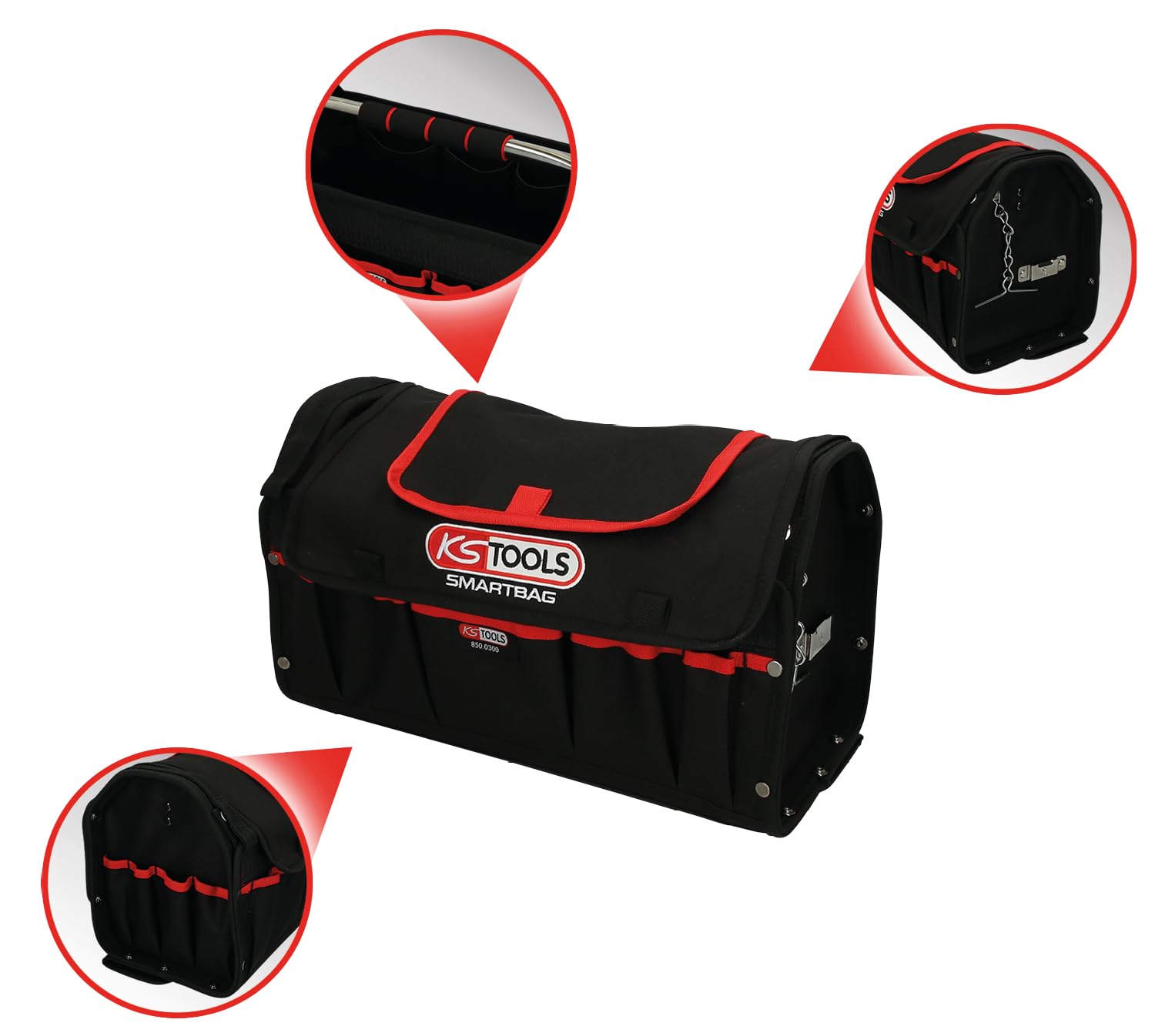 KS Tools 850.0300 sac bandoulière SMARTBAG 19 L vide