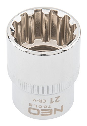 NEO TOOLS 08-593 Douille 1/2" 21 mm Spline Cr-V