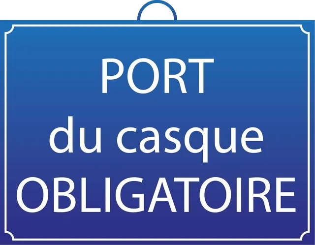 Mondelin Panneau Port du Casque Obligatoire chantier