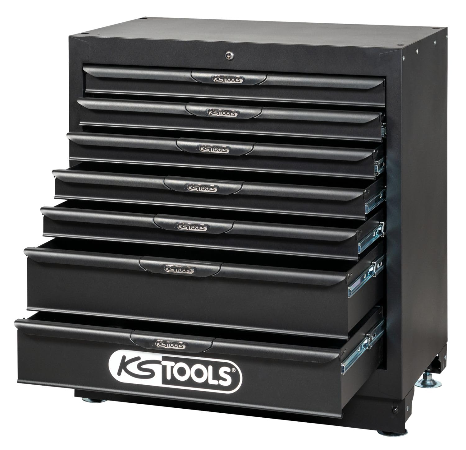 KS Tools 810.8002 bloc 7 tiroirs 34" acier à roulements
