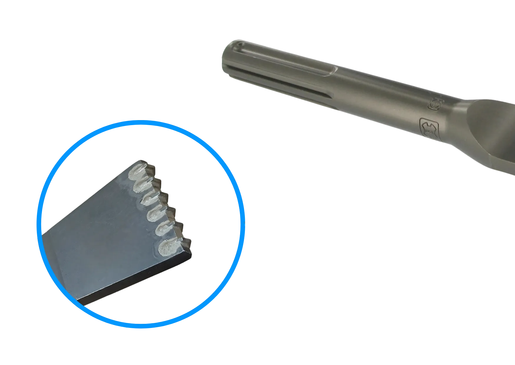 Guillet Outil à déjointer SDS-MAX burin denté carbure