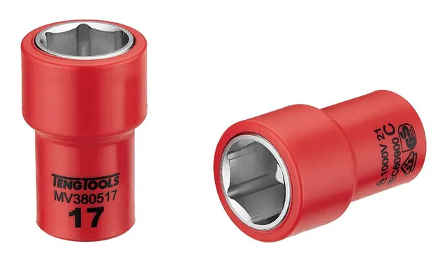 Teng Tools Douille Isolée 3/8" 17 mm Électricien