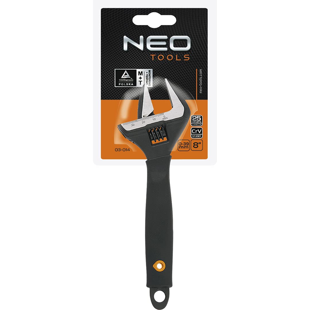 NEO TOOLS 03-014 clé à molette 200 mm acier forgé