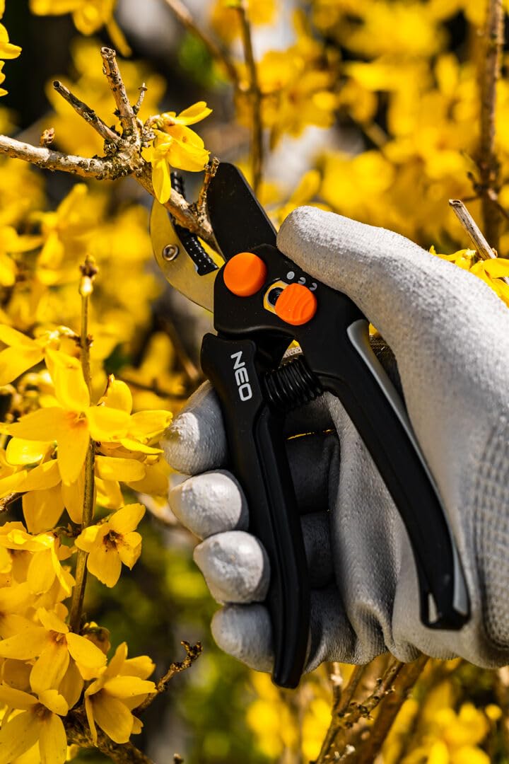 NEO TOOLS sécateur à enclume 185 mm coupe 15 mm bois dur