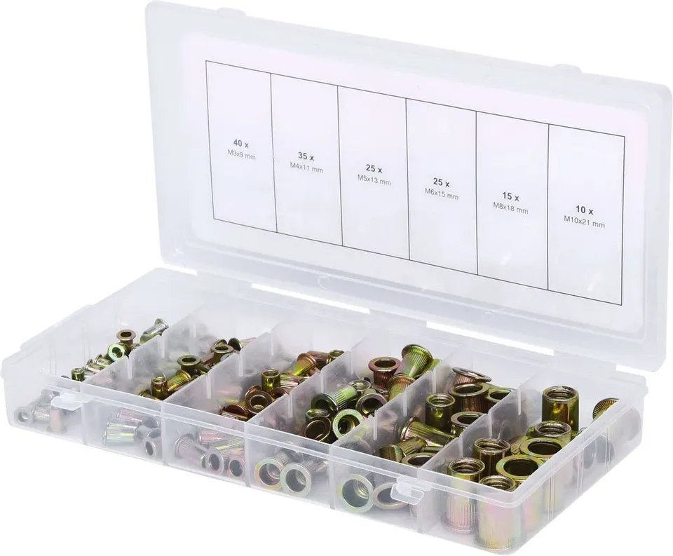 KS Tools 970.0610 assortiment inserts taraudés acier 150 pcs