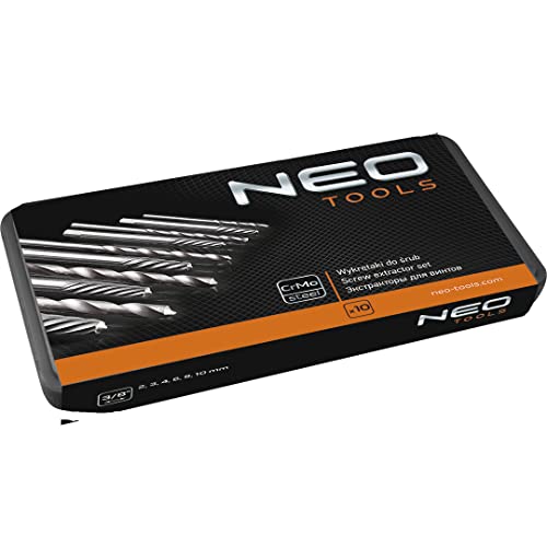 NEO TOOLS kit extracteur de vis 10 pièces CrMo coffret