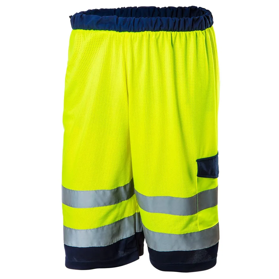 NEO TOOLS short de travail haute visibilité mesh orange