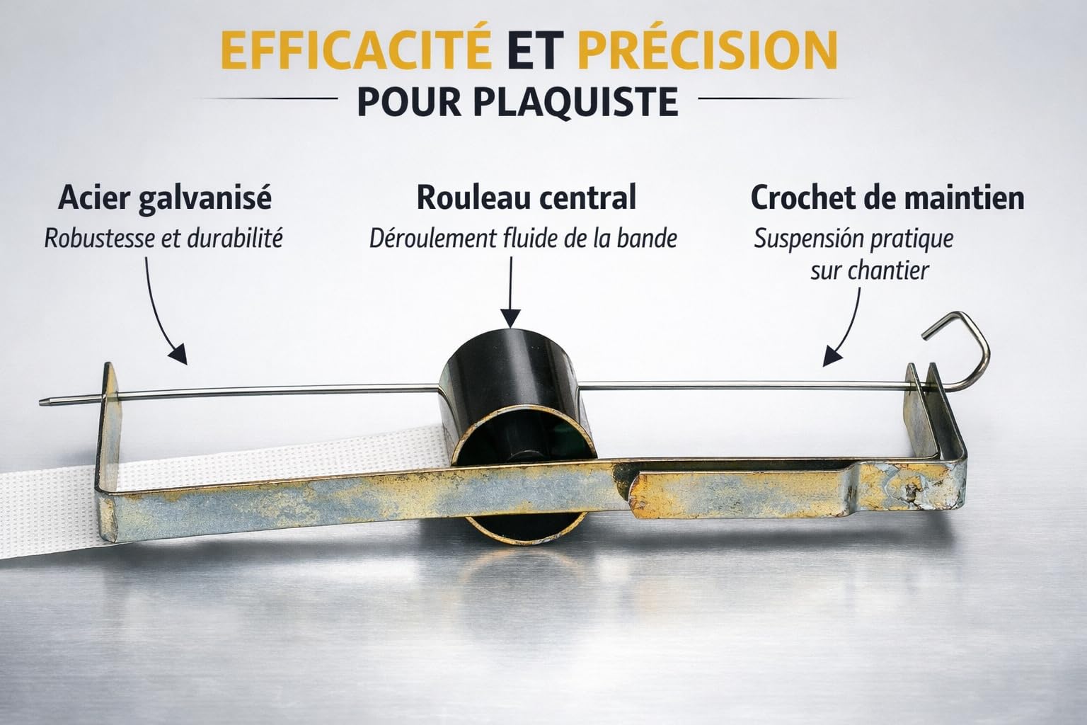 Mondelin dérouleur bande à joint acier zingué crochet ceinture