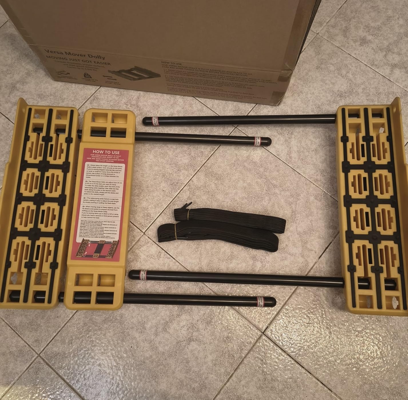Oneon chariot transport réglable 91 cm 907 kg