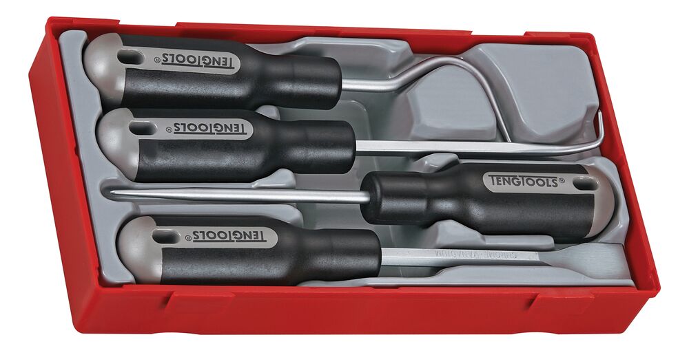 Teng Tools TT1 kit grattoirs 4 pièces plateau