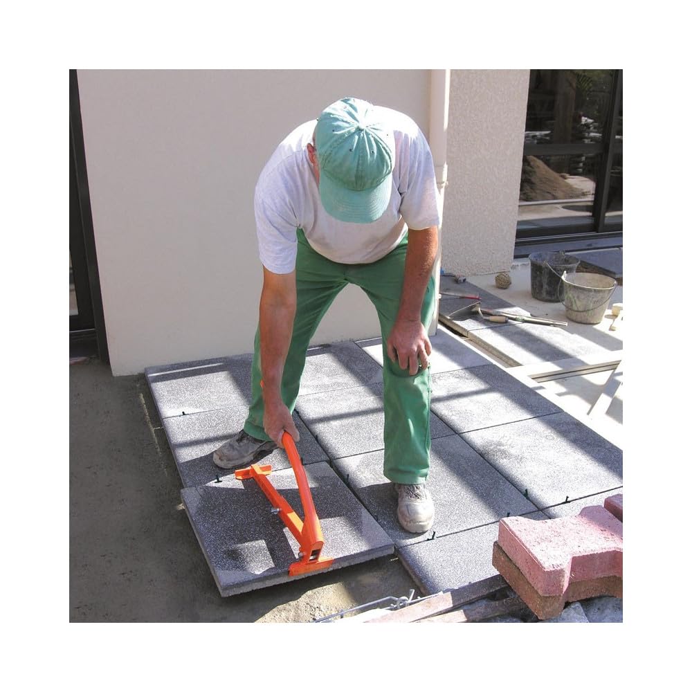 Mondelin pose-dalles 30-70 cm ergonomique anti-TMS dallage