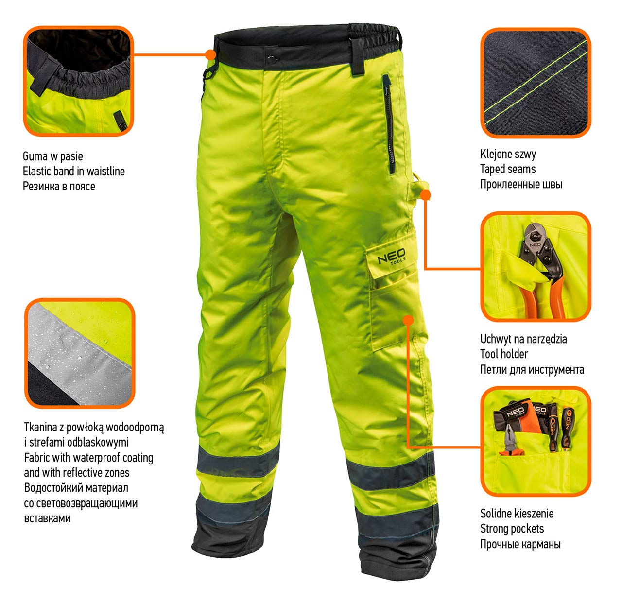 NEO TOOLS pantalon de travail thermique hiver pro