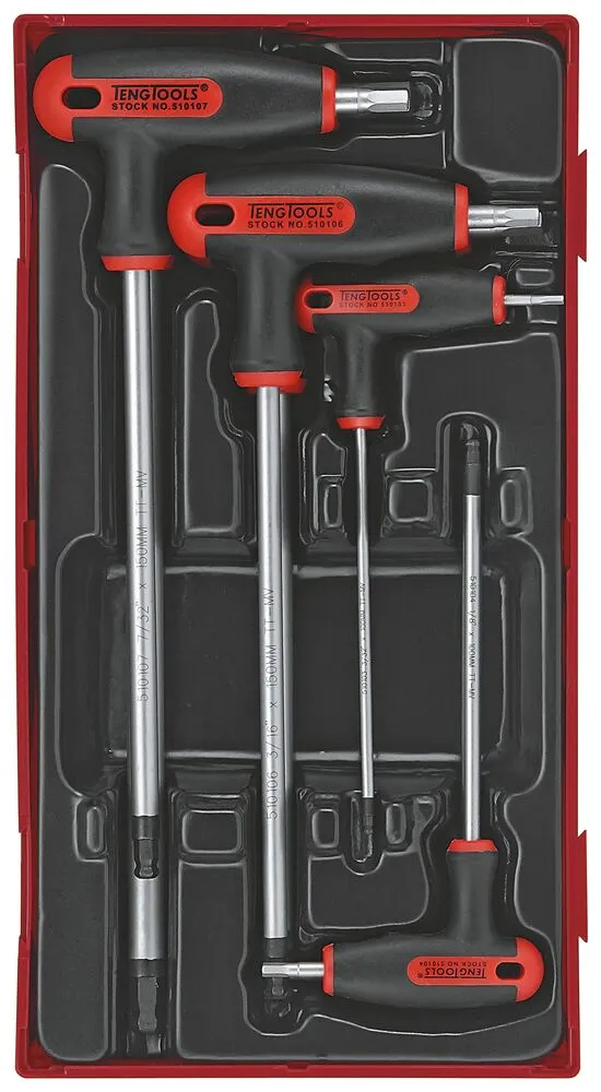 Teng Tools TT1 jeu 7 clés hexagonales en T pouces