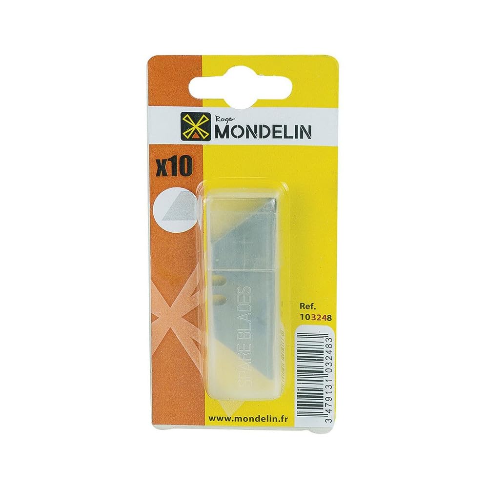 Mondelin 103248 Lames Trapèzes Cutter x10