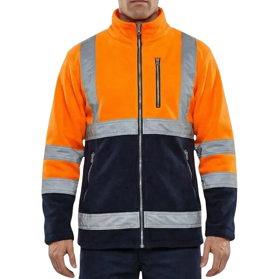 NEO Tools Warn veste polaire homme orange haute visibilité