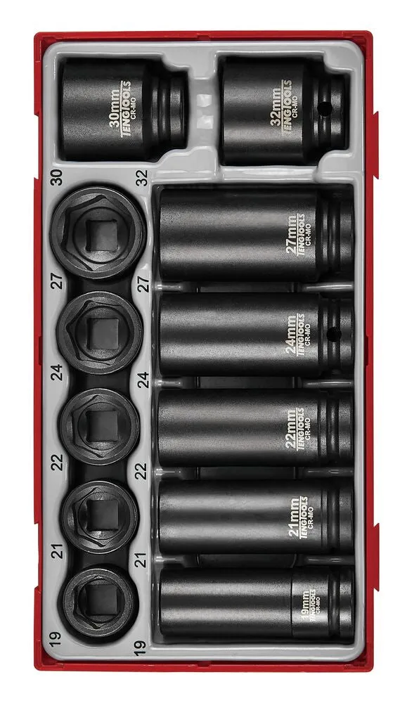 Teng Tools TT1 coffret douilles choc 1/2" 14 pièces DIN